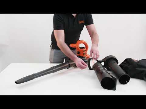 How to assemble and disassemble the BLACK+DECKER® 3 in 1 Backpack Blower Vacuum blower tube