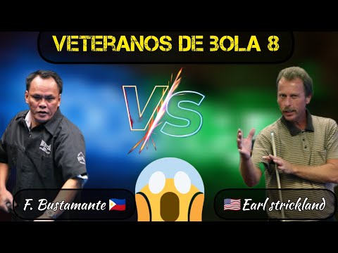 DUELO DE LUJO 💥💥 EARL STRICKLAND 🇺🇸 VS 🇵🇭 FRANCISCO BUSTAMANTE 😱😱😱 modalidad bola 8🔥