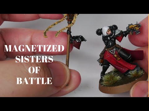 The Ultimate Guide to Magnetizing Miniatures: Warhammer 40K Adepta Sororitas Battle Sisters
