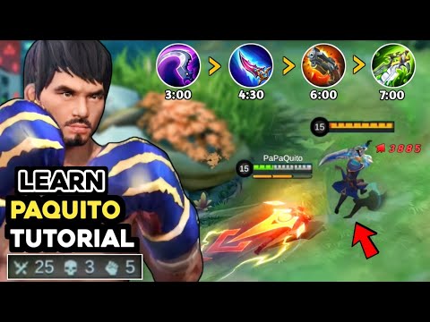 GOD OF PAQUITO - 25 KILLS IN JUST 10 MINUTES(must try) TUTORIAL | MLBB