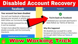 Disabled Account Recovery | Download Your Information | How To Recover Disabled Facebook Account