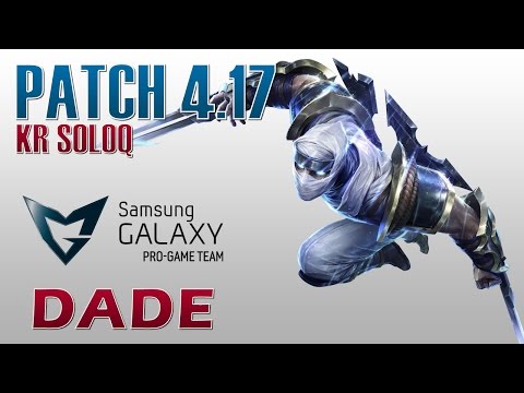 SG Blue Dade - Zed vs Yasuo - KR SoloQ