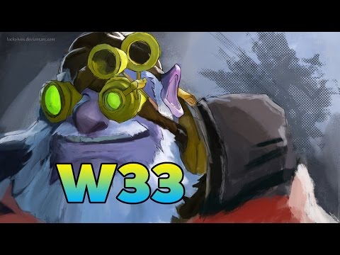 [Dota2] w33 Pro Plays Heroes Sniper Mid Solo Ranked Game [ w33 Perspective ] 7305 MMR