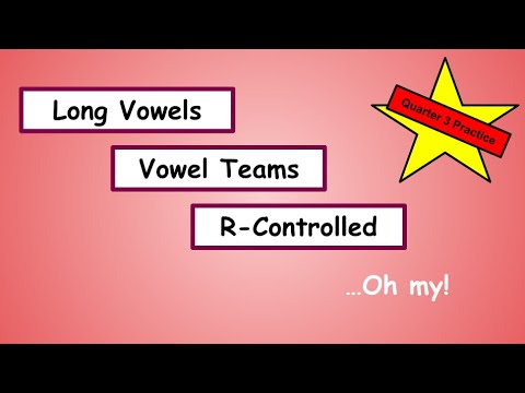 Long Vowels, Vowel Teams, and R-Controlled Sounds
