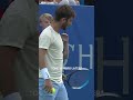 Tennis Player Distracted By Loud National Anthem! ?? #Shorts