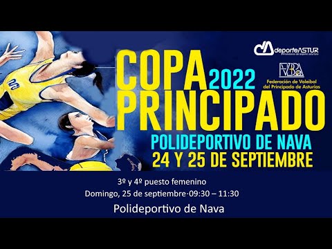 3º y 4º puesto femenino  IV 🏆 Copa Principado Voleibol 2022