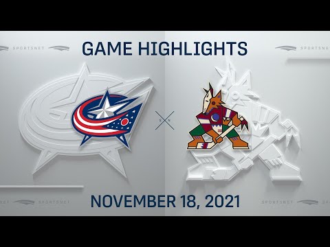 NHL Highlights | Blue Jackets vs. Coyotes - Nov 18, 2021