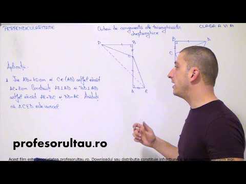 criterii congruenta triunghiuri dreptunghice - profesorultau.ro