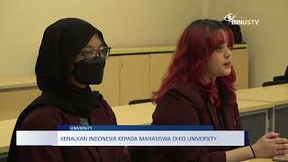 Memperkenalkan Indonesia Kepada Mahasiswa Ohio University