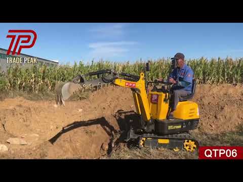 Petrol engine mini excavator QTP600 small digger China Manufacturer