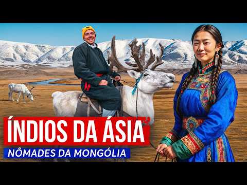 Eles ainda vivem como homens primitivos. E eu tentei viver com eles. Os nômades da Mongólia.