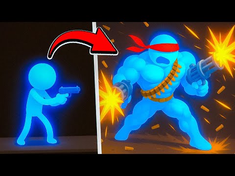 Upgrading Into RAMBO STICKMAN in Stick It To The Stickman