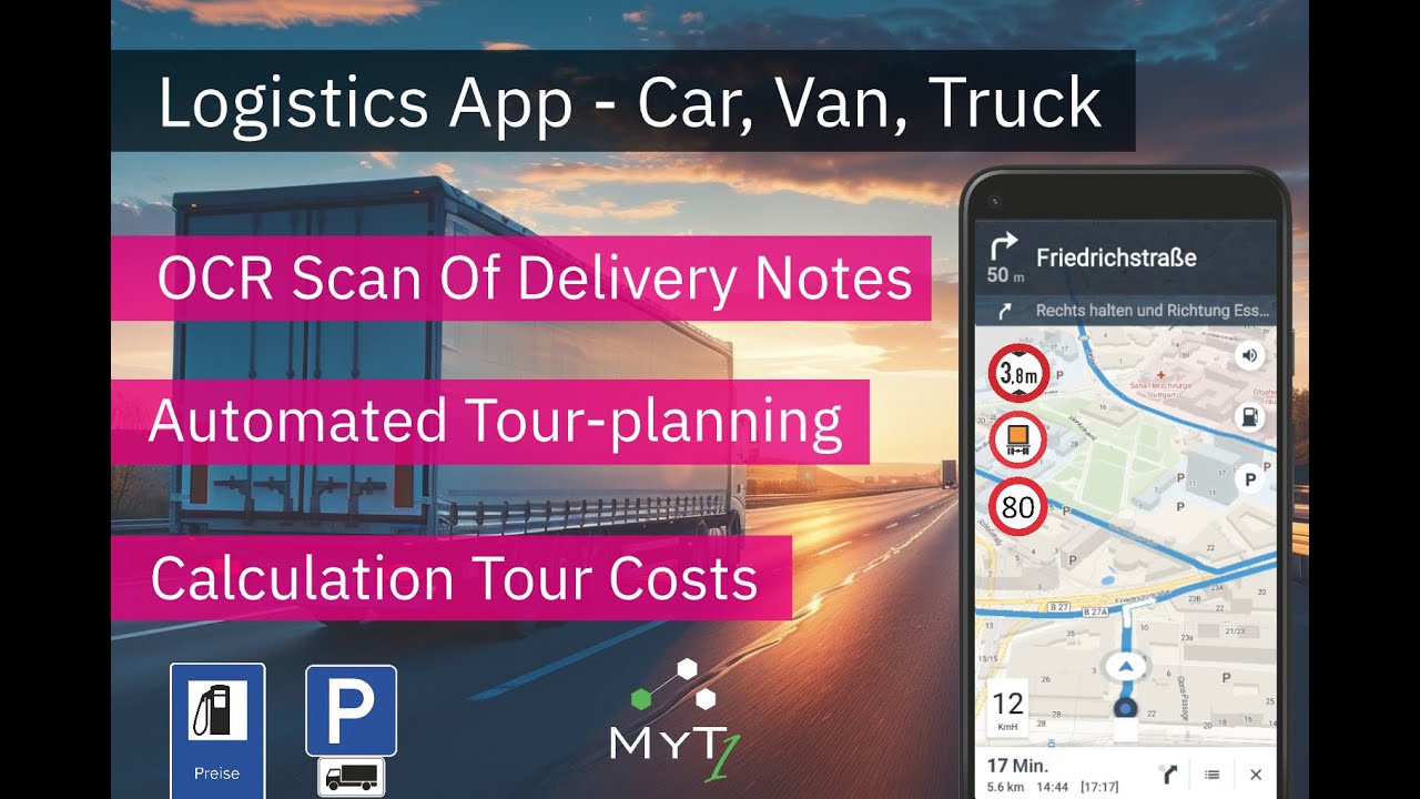 MyTransport One: The Mighty Route Planner App for Cars & Trucks [Address Scan, Parking, Fuel Prices]