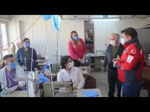 Karşıyaka Halk Eğitim Müdürlüğü'ne Türk Kızılay Karşıyaka Şubesi'nden jest...