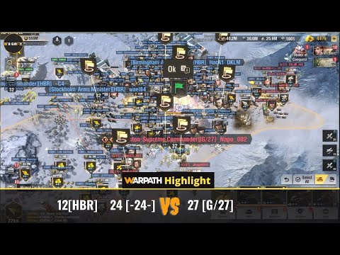 Warpath 8.2 - HBR and 24 vs G27 in Moscow 0203