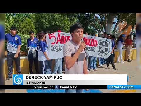 Video: Estudiantes de Yucatán, piden oficialización de su preparatoria