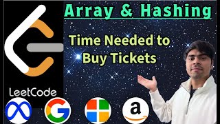 YouTube video 'LeetCode 2073 | Time Needed to Buy Tickets | Python Queue Sim and Math Insight | AlgoYogi'