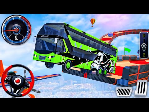 Mega Ramp Bus Racing Simulator - Impossible Bus Stunt Driving 3D - Android GamePlay