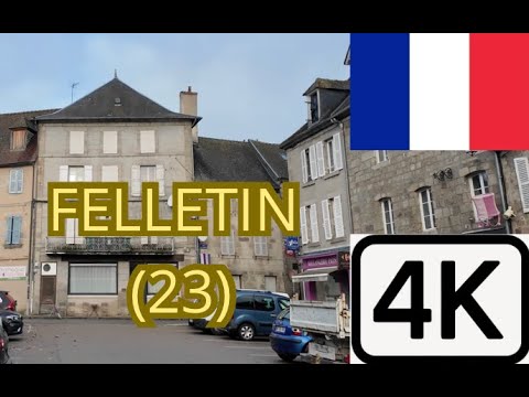 Felletin (23) [4k] 279eme video - A mi chemin entre Clermont Ferrand et Limoges