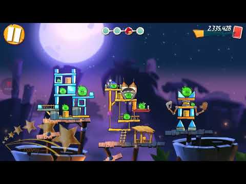 ANGRY BIRDS 2 - Bamboo Forest : Greasy Swamp - Level 144 : Hard Level