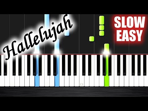 Hallelujah - SLOW EASY Piano Tutorial by PlutaX Hallelujah - SLOW EASY Piano Tutorial by PlutaX