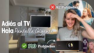 Sin Gastar una fortuna 🔥¡Mi pared se convirtió en una pantalla gigante! |Wanbo X5 Pro