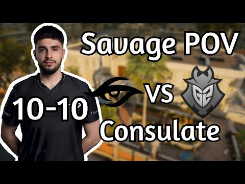 Savage POV Team Secret vs G2 on Consulate