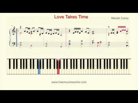 Love Takes Time - Mariah Carey piano tutorial
