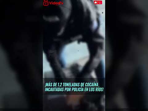 "POLICÍA decomisa MÁS DE 1.2 TONELADAS DE DROGA en VENTANAS LOS RÍOS"