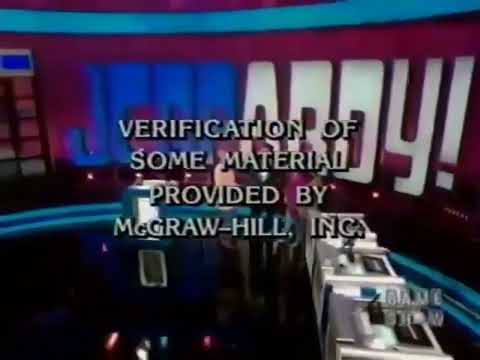 Jeopardy! Closing Credits - (November 7, 1995)