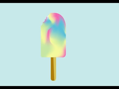 how to make a rainbow ice cream in illustrator cs6 | adobe illustrator tutorials.