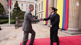 Encuentro de Su Majestad el Rey con el Presidente de la República de Colombia saliente, Iván Duque