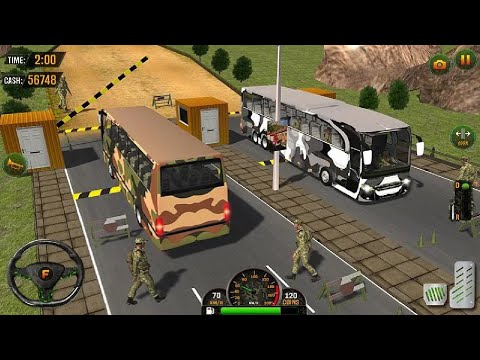 US Army Bus Driving - Military Transporter Squad - Android Gameplay