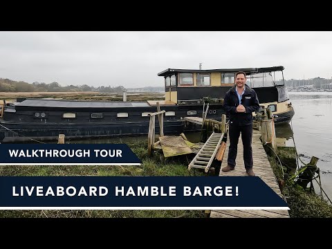 £130k House on water! Hamble Liveaboard Barge - Amazing interior space and comfort and those views..