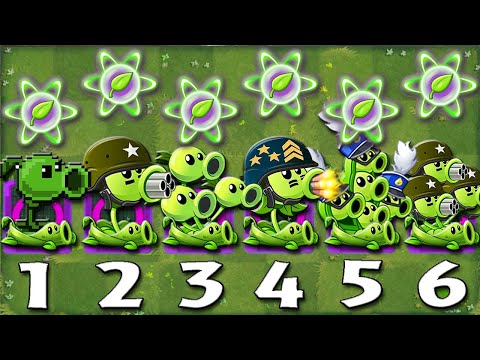 PvZ 2 Challenge - All VINE PEASHOOTERS Vs Team ZomBie - Which Team Plants Can Win?