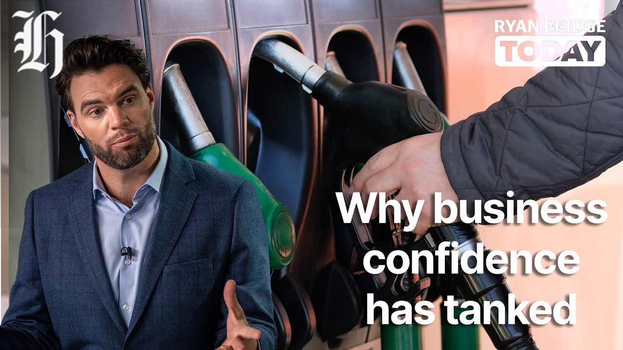 Business confidence has tanked, new survey finds | Ryan Bridge TODAY