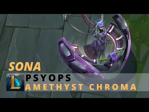 PsyOps Sona Amethyst Chroma - League Of Legends