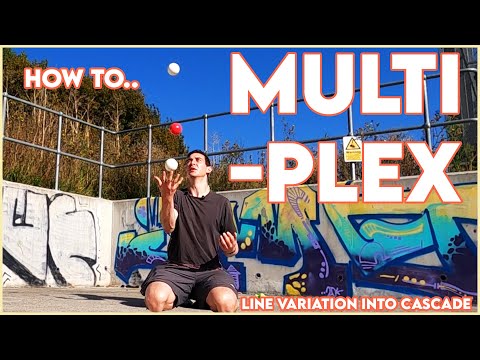 Multiplex Line Variation - Into 3 Ball Cascade | Juggling Tutorial