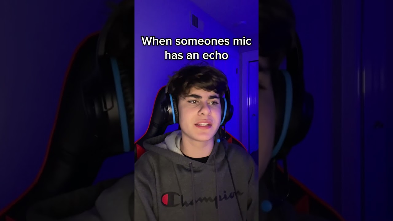 When someone’s mic has an echo