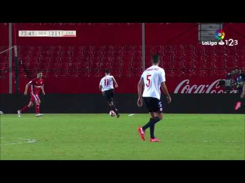 Goal of Golazo de Ivi (2-1) Sevilla Atlético vs Real Zaragoza