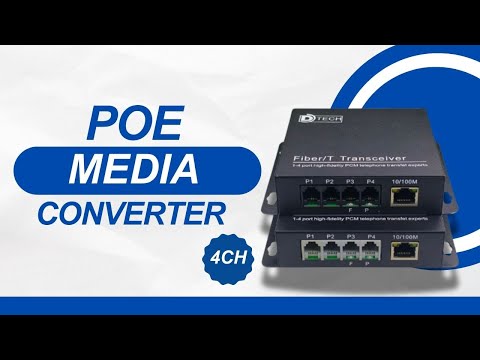 Telephone to Fiber Media Converter – 4 Channel