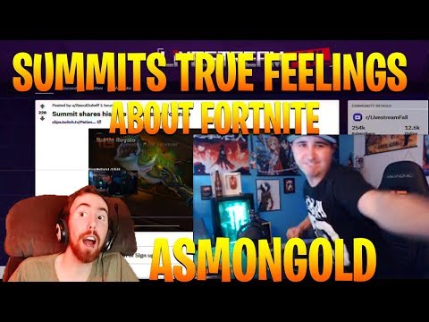 Asmongold Reacts to How Summit1g Really Feels About Fortnite - With Twitch Chat Reaction