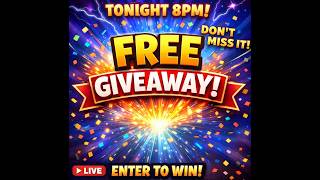 FREE EDC GIVEAWAY TONIGHT LIVE at 8PM!