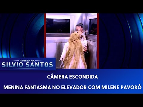 Menina fantasma no elevador com Milene Pavorô - Ghost Girl in Elavator Prank (15/12/19)