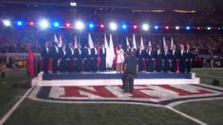 Lea Michele - Super Bowl XLV - America the Beautiful from the field