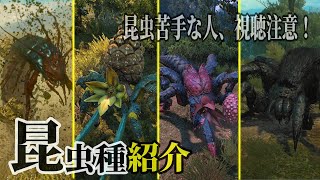 ウィッチャー3：改・『昆虫種』紹介＆戦闘「エンドレガ、キキモア、巨大ムカデ、アラキスなど」【TheWitcher】