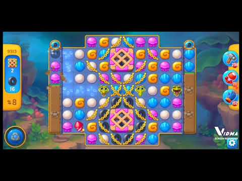 Fishdom. 9313 level no boosters and diamonds. 14 moves