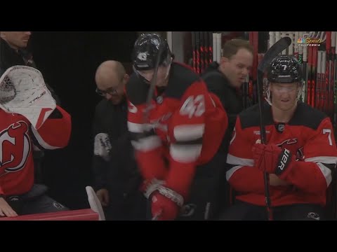 Luke Hughes Throws a Tantrum After Colliding With Paul Cotter