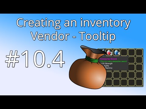 Unity Tutorial: Creating an inventory(PART 10.4) - Vendor: Tooltip