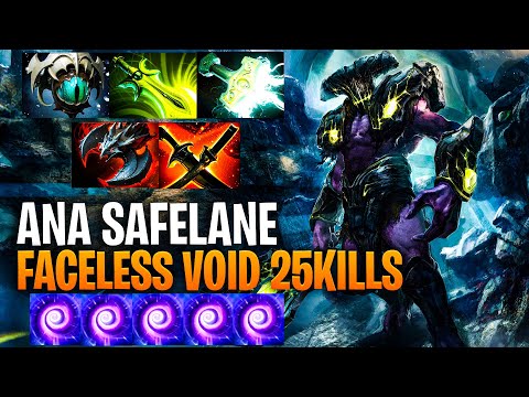 Ana Carry Faceless Void 25 Kills - Dota 2 Pro Immortal Faceless Void 7.34c